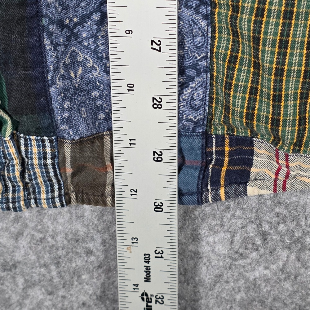 Vintage Gap Patchwork Plaid Shirt Button Quilted … - image 7